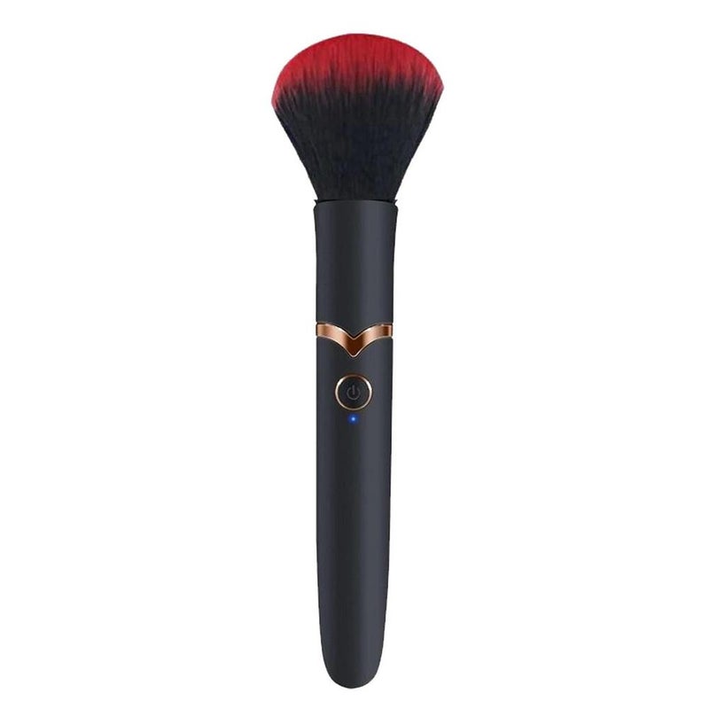 Electric makeup brush, foundation blending brush, massage and vibrating powder and blush brush, facial makeup beauty tool.